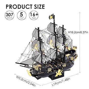 Amazon.com: Piececool 3D Metal Puzzles for Adults, Black